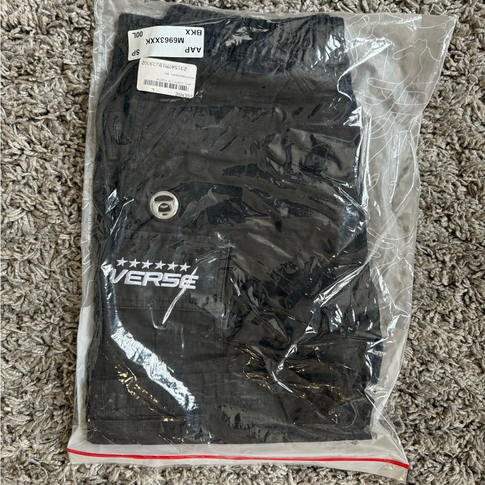 BAPE - Black Garment-Dyed Cargo Shorts